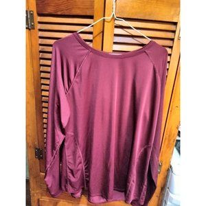 TEK Gear Workout Gear Burgundy Size XL Long Sleeve Shirt